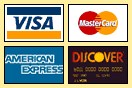 We accept these fine credit cards!